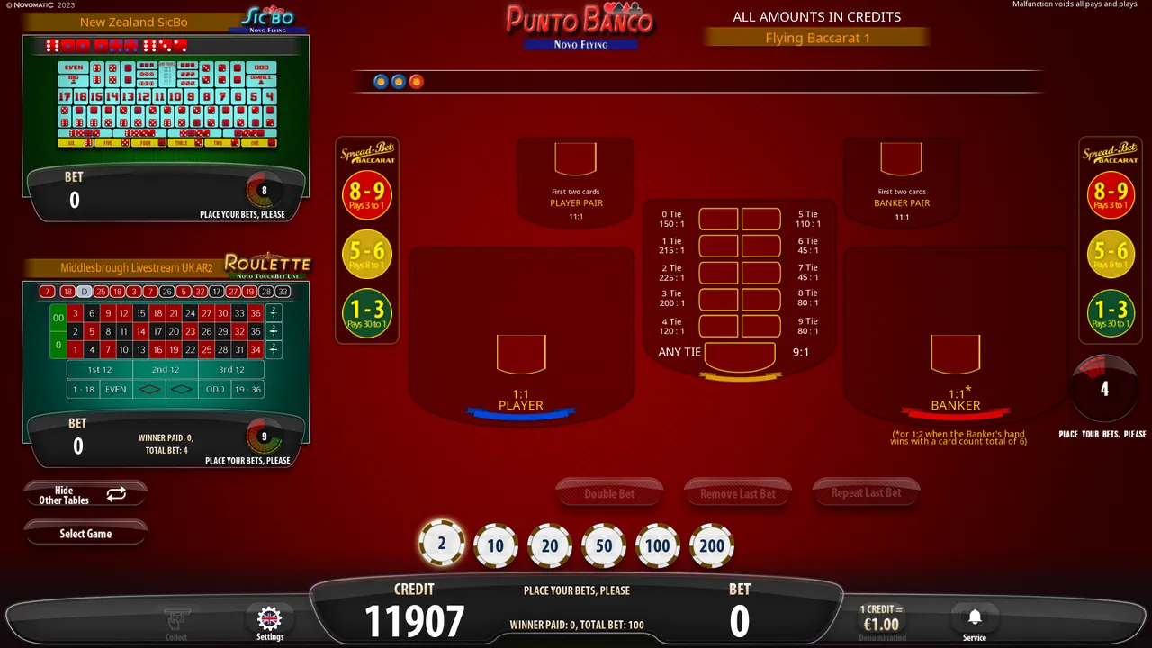 Electronic Baccarat screenshot 3