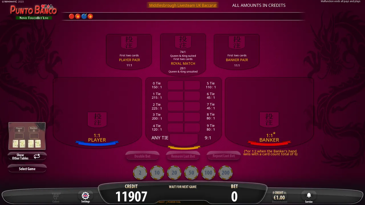 Electronic Baccarat screenshot 4