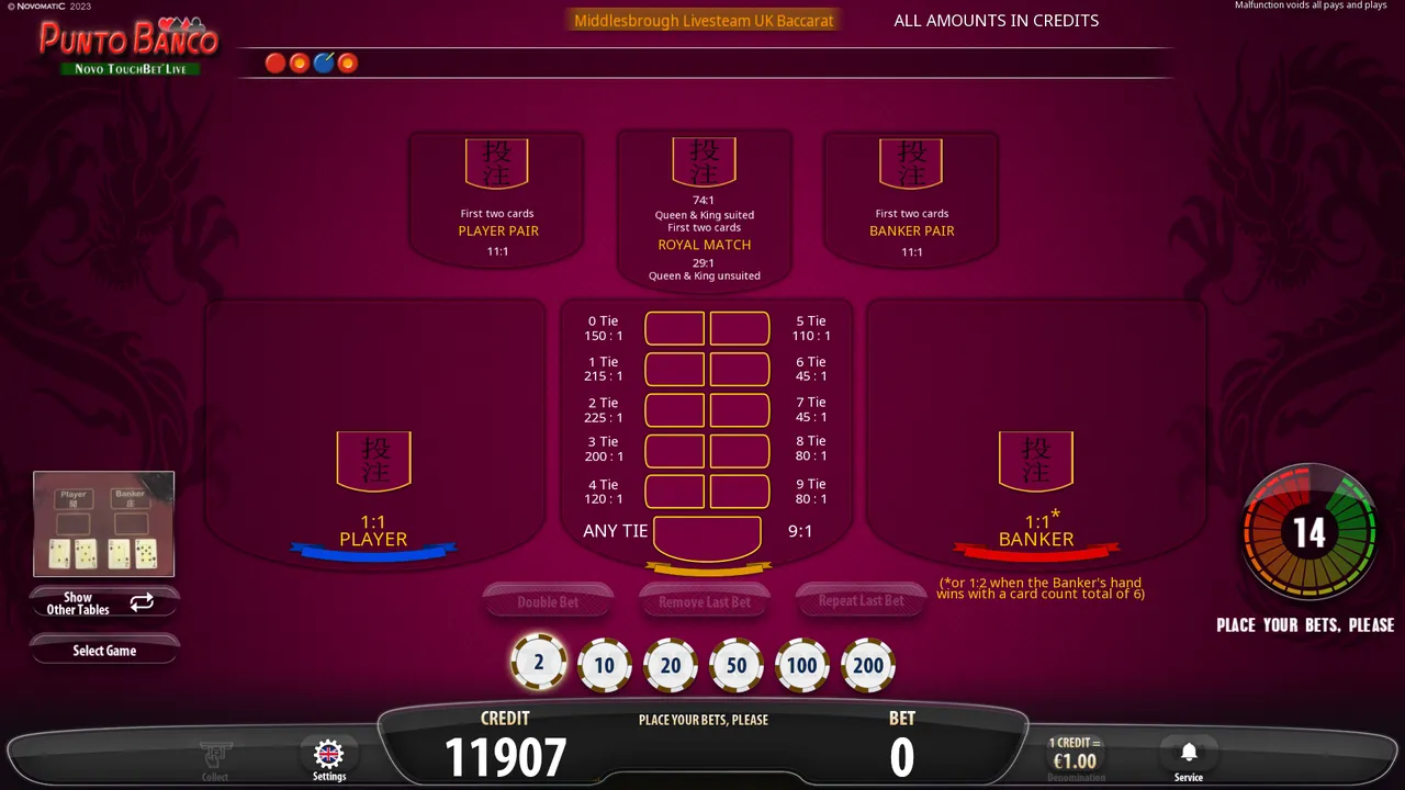 Electronic Baccarat screenshot 5