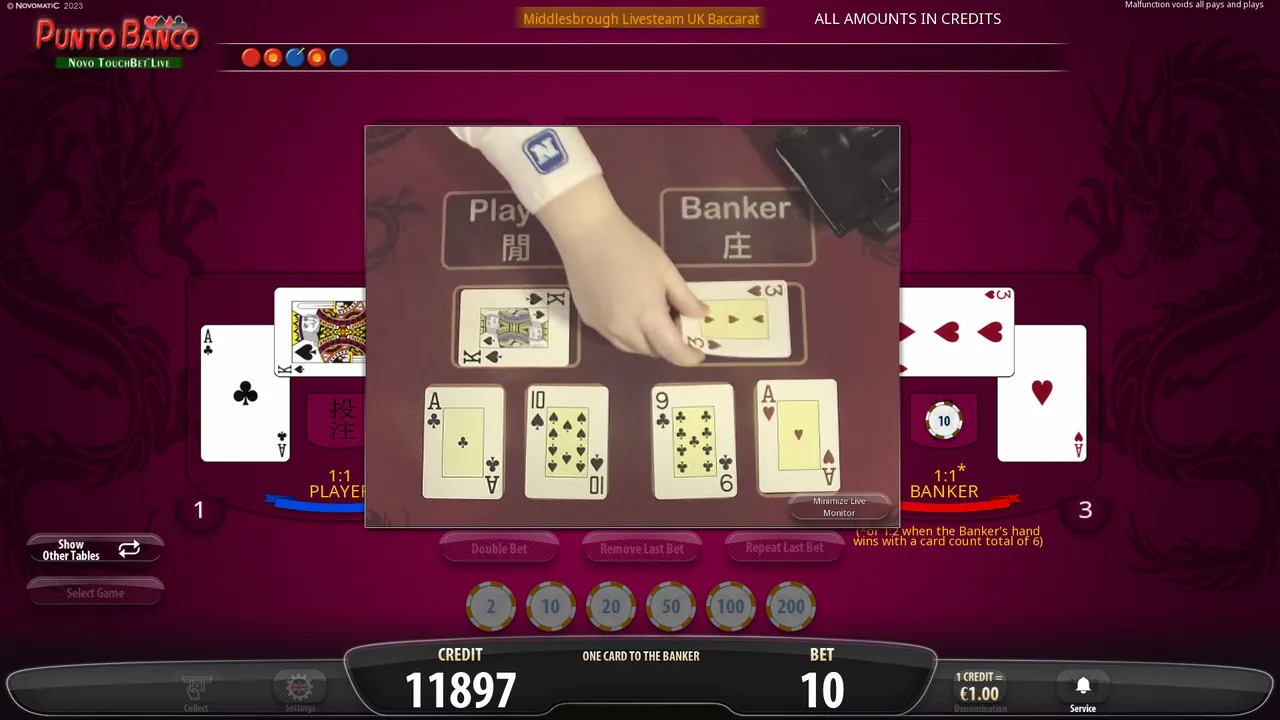 Electronic Baccarat